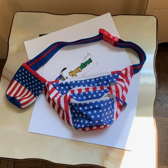 Tipsy Elves FREEDOM FANNY PACK W/ DRINK HOLDER - Picture 1 of 6